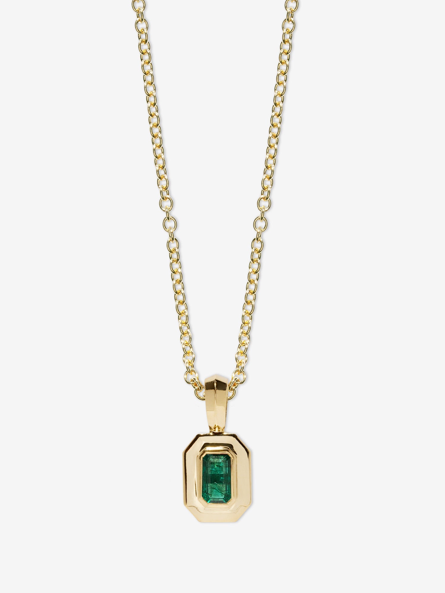 Petite Emerald Staircase Necklace