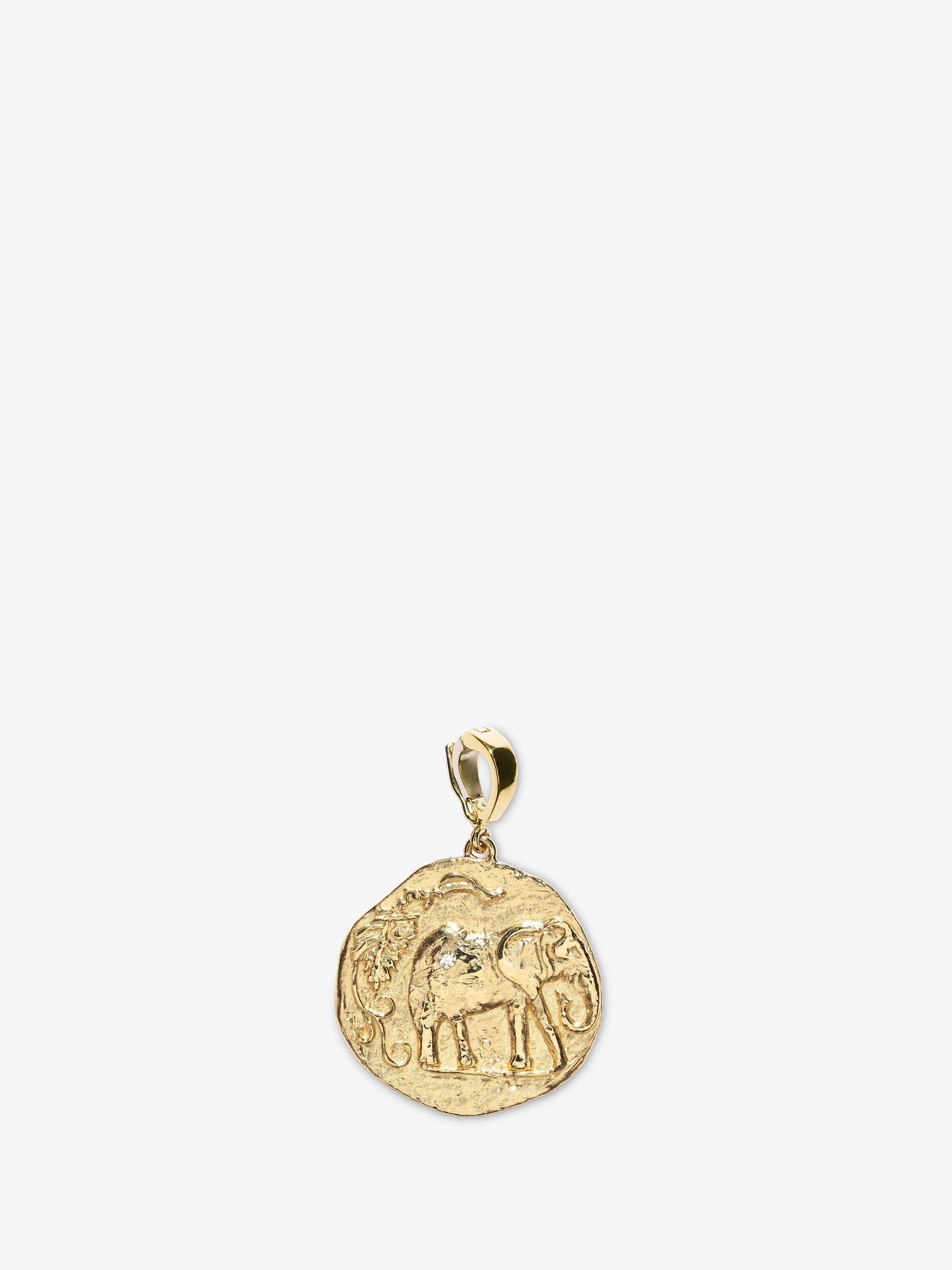 Elefante Loyalty Small Diamond Coin Charm