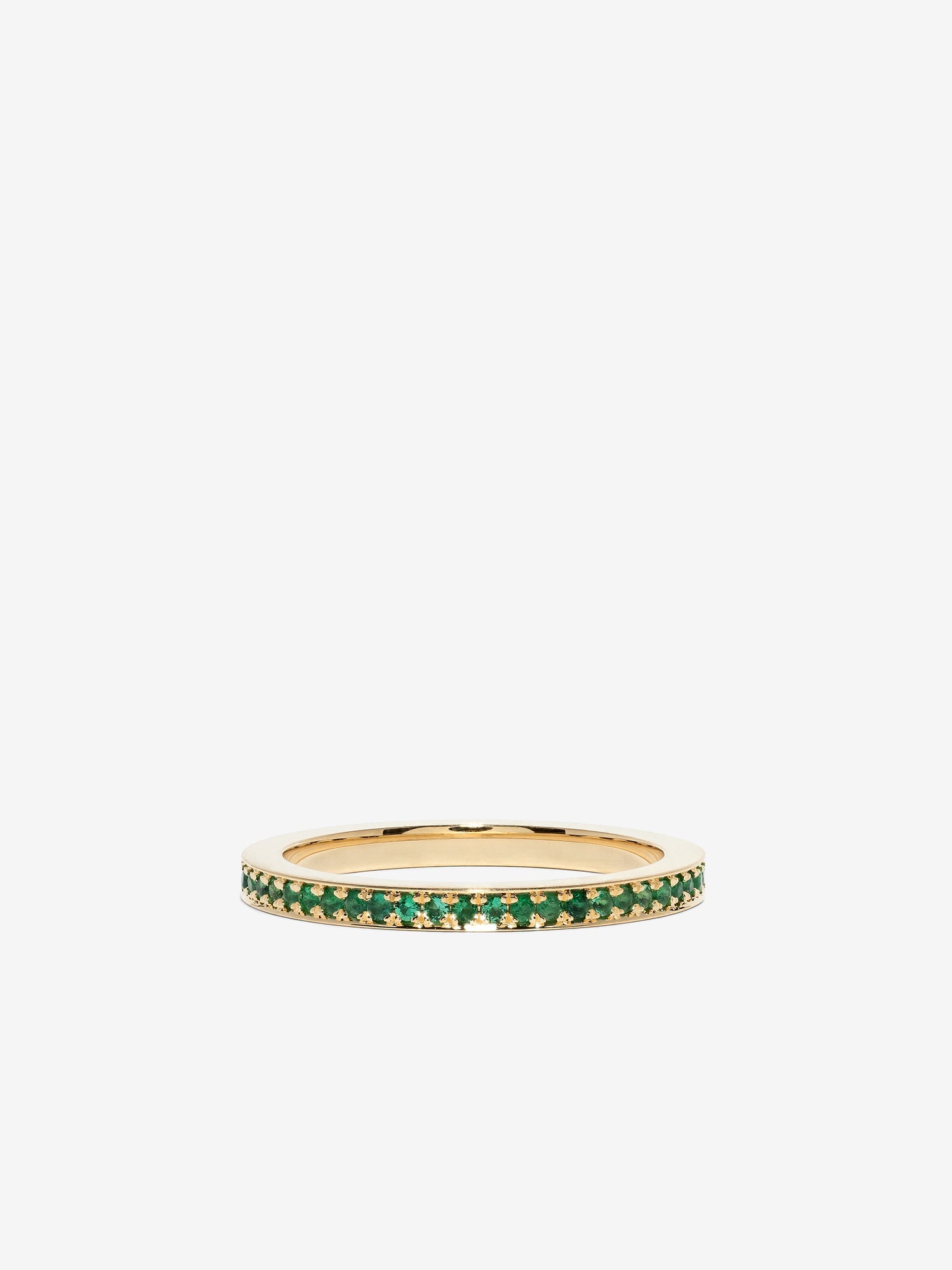 Front Emerald Eternity Band