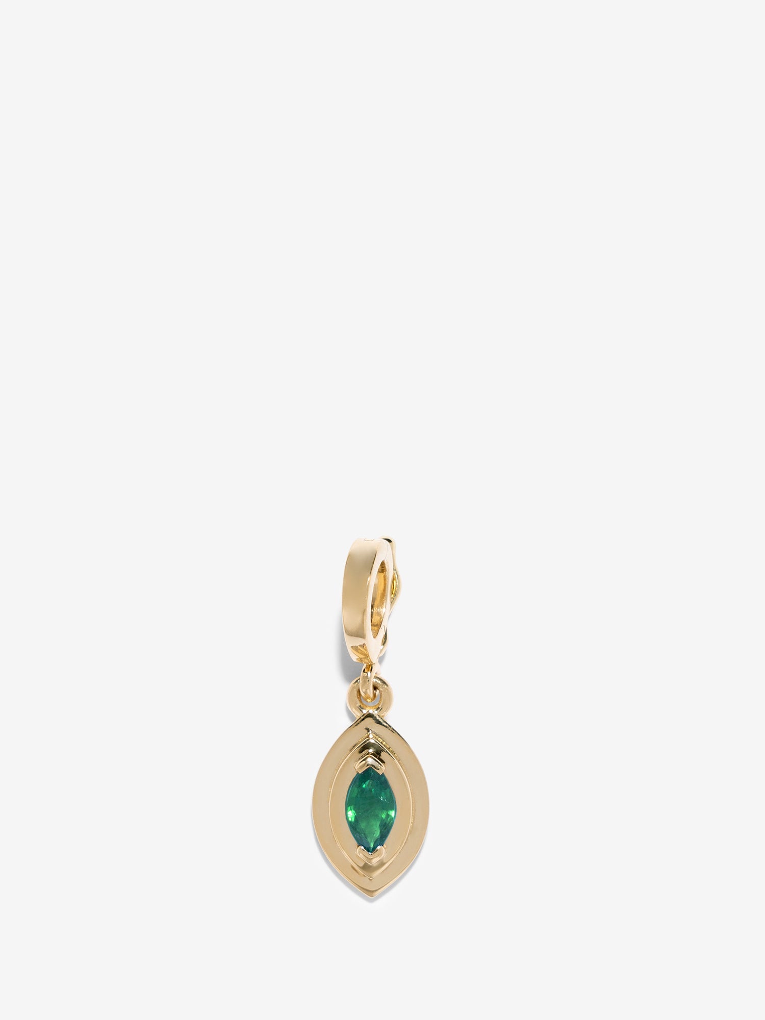 Emerald Marquise Charm