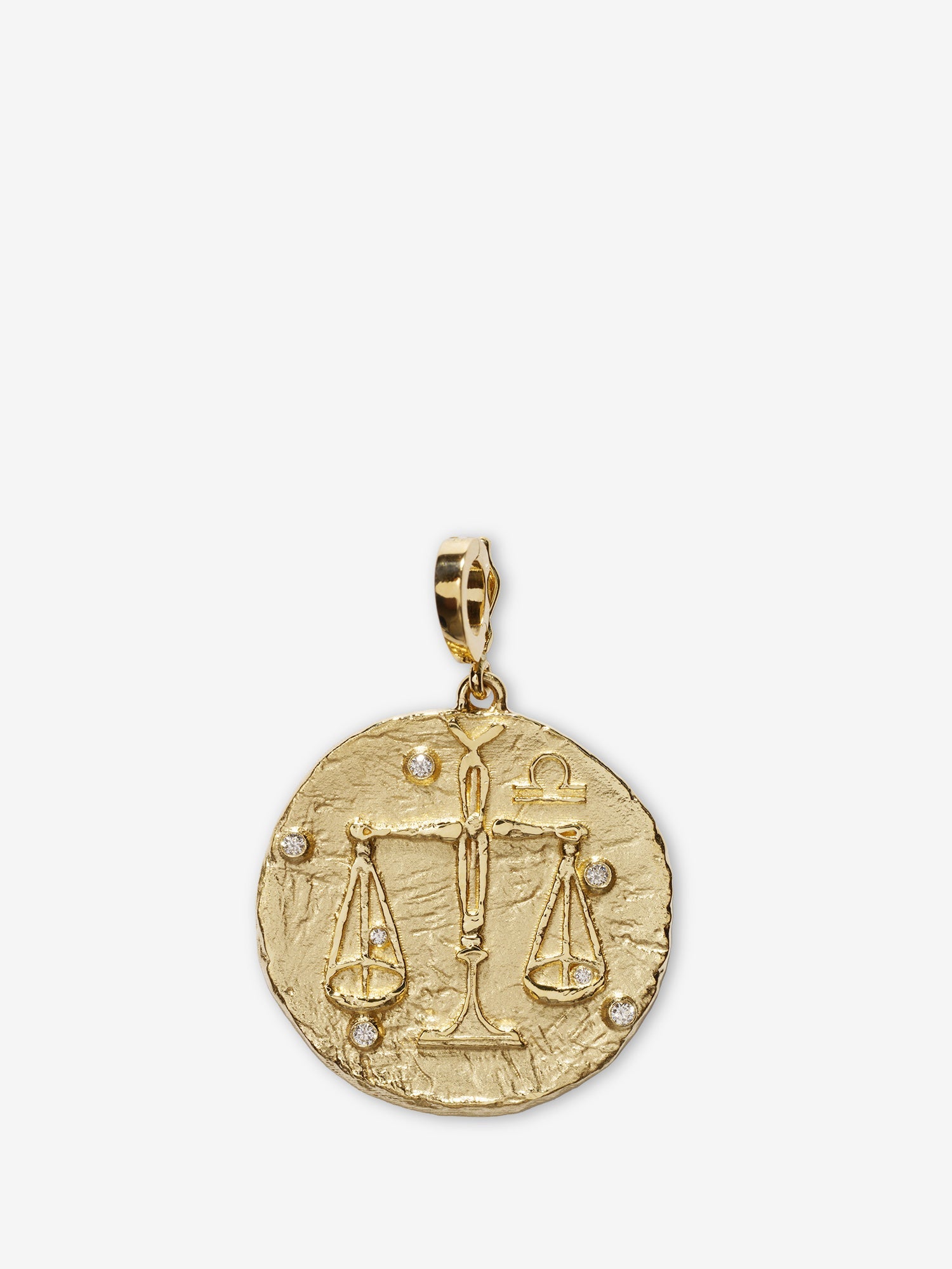 Of The Stars Libra Large Coin Charm AZLEE Jewelry