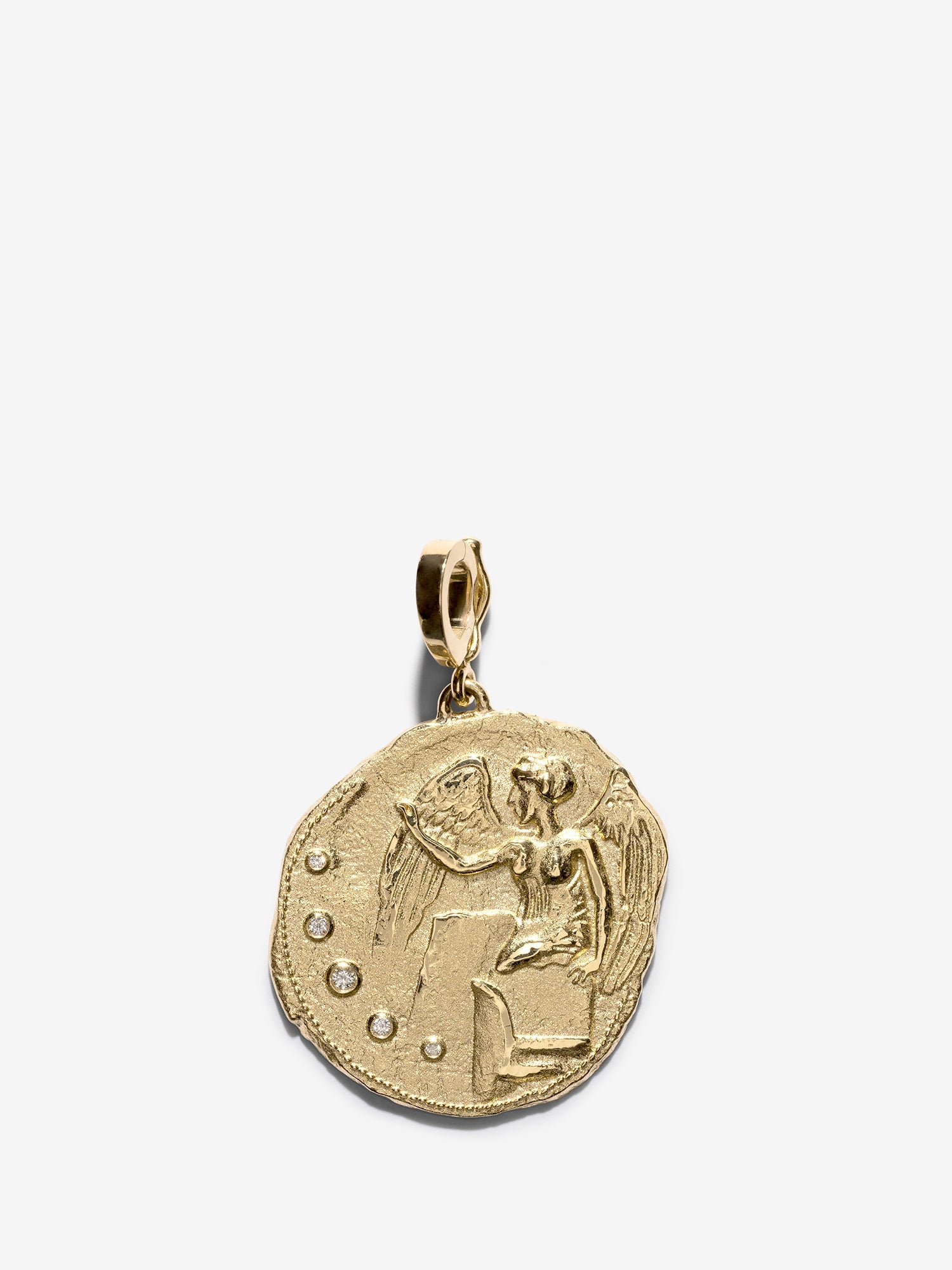 Goddess of Victory Large Coin Charm