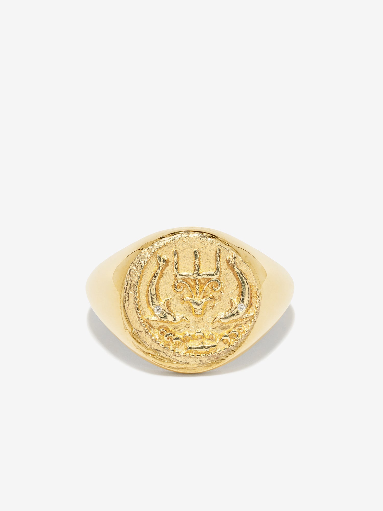 Of The Sea Coin Signet Ring