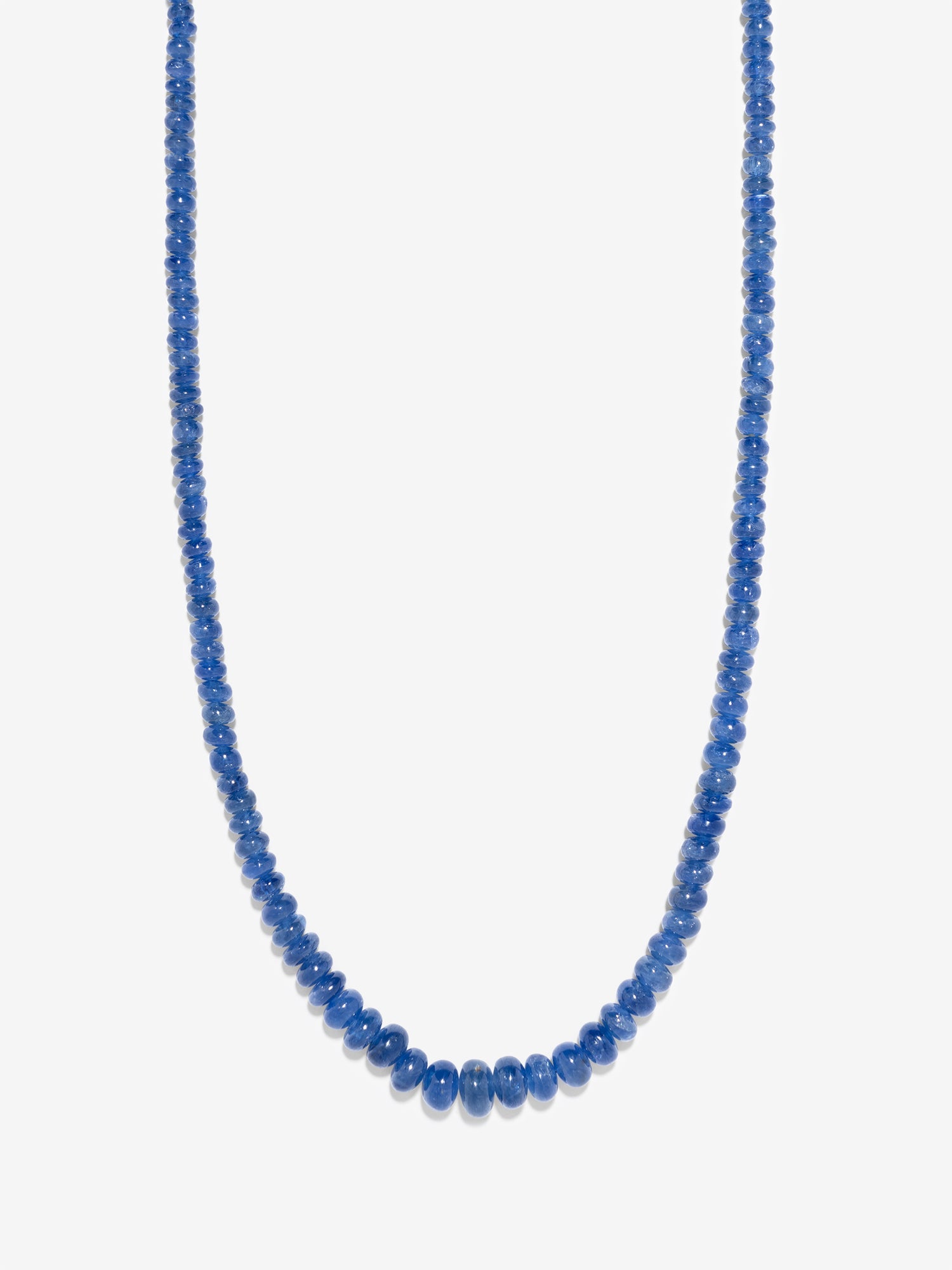 Rich Sapphire Bead Necklace