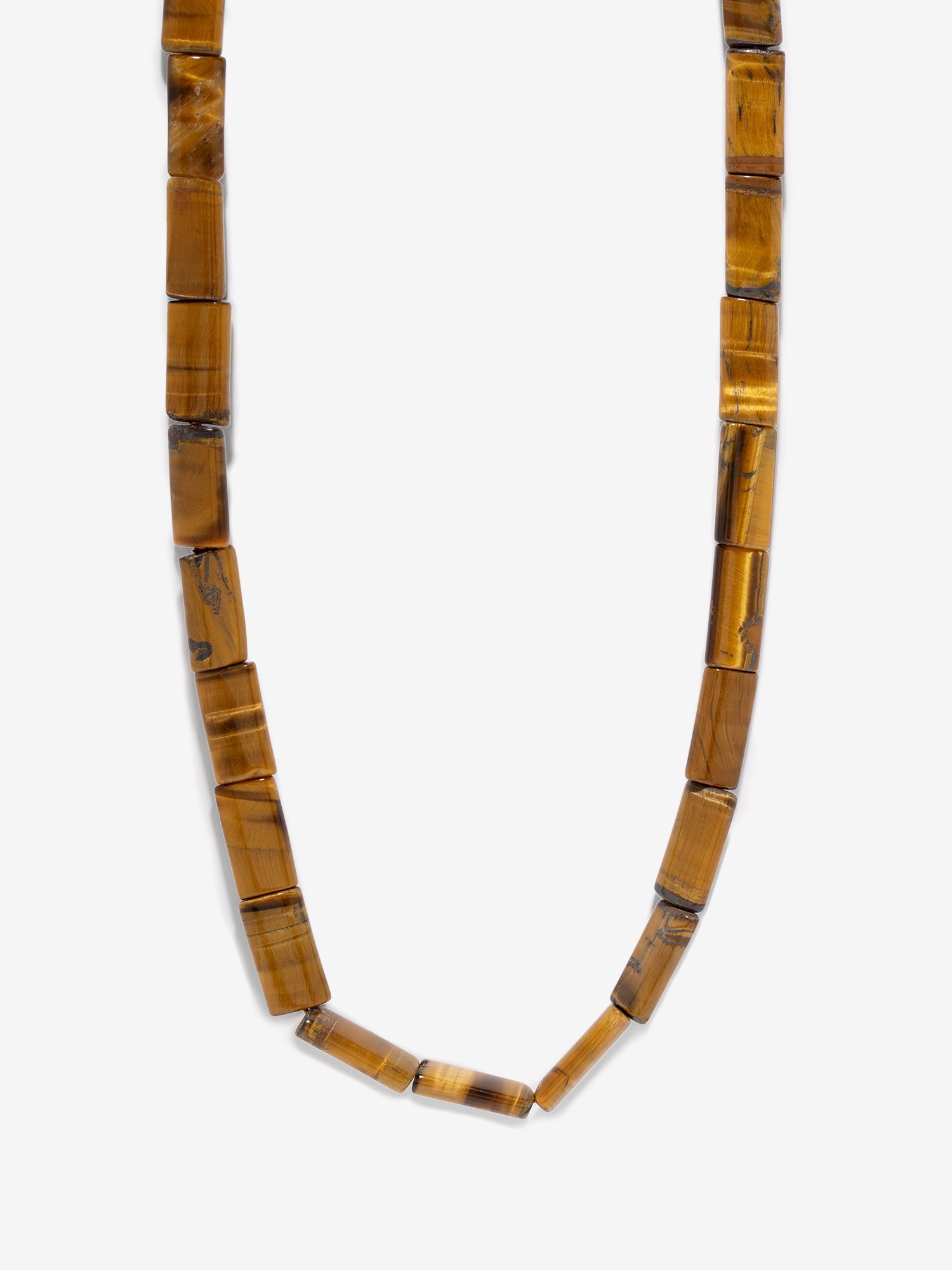 Tigers Eye Necklace, Tigers Eye Drop Necklace, Modern Beaded Necklace, Brown and outlets Gold