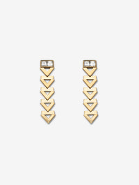 Deco Chevron Diamond Earrings