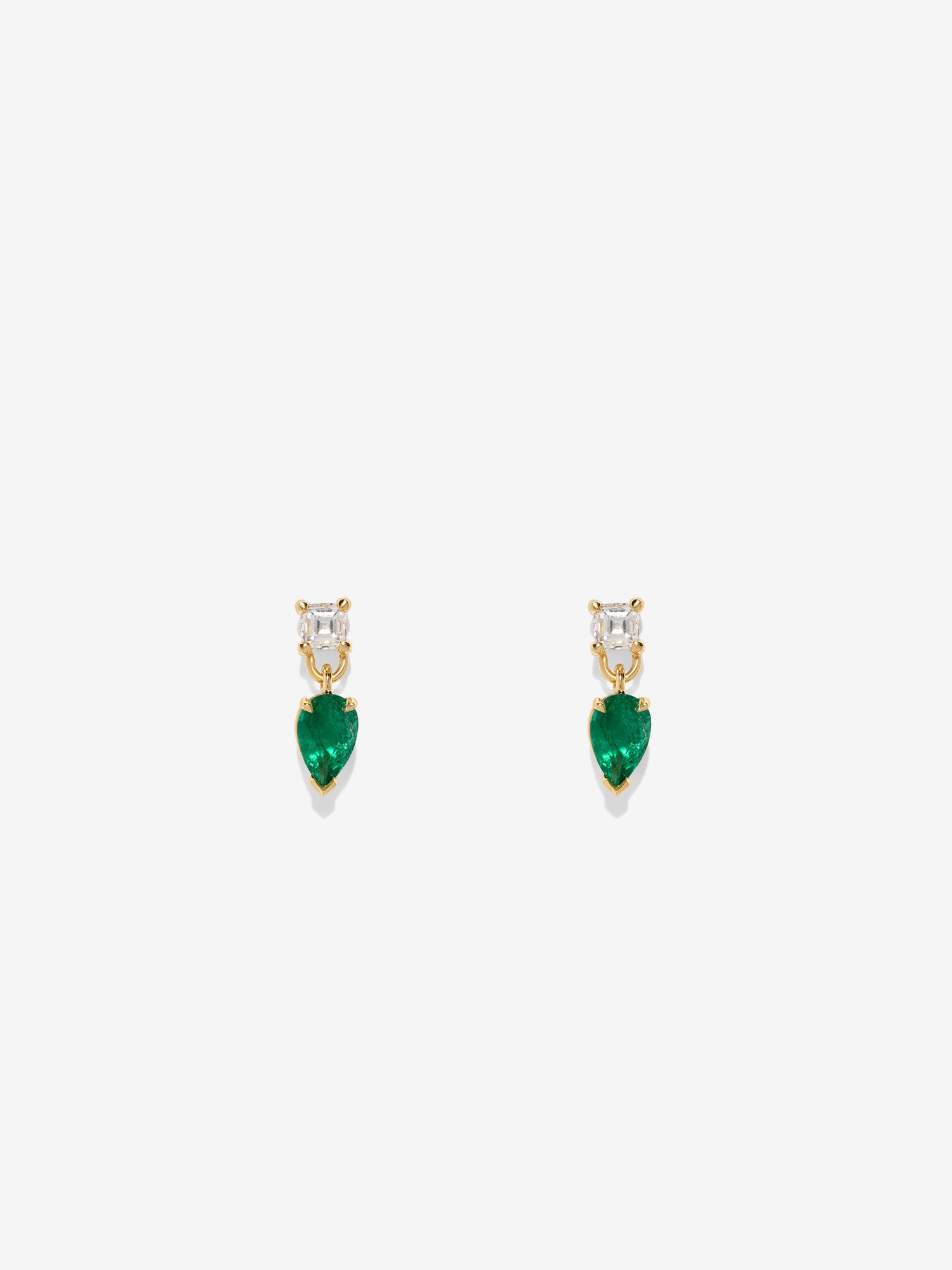 Duet Emerald Studs