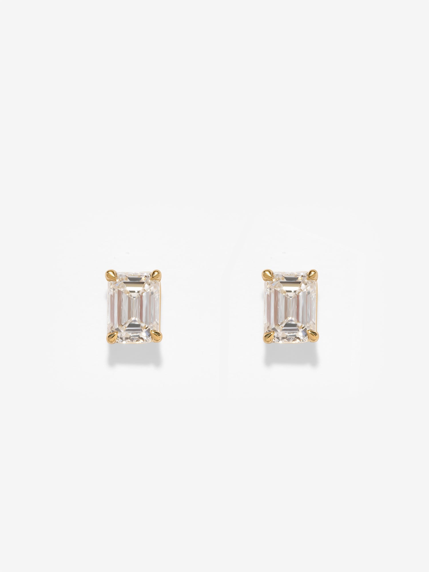 Allure Emerald Cut Diamond Studs