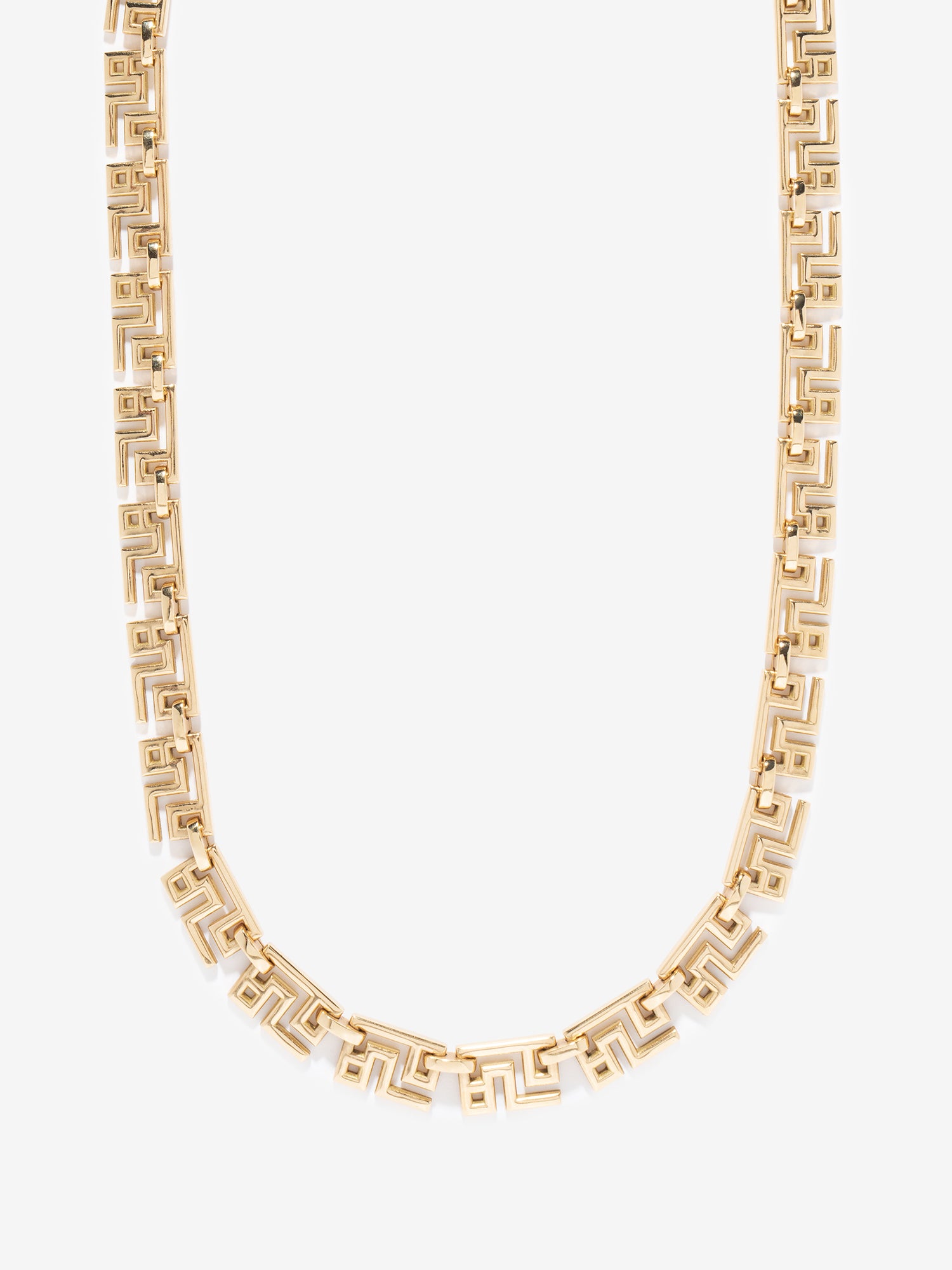Greek Pattern Chain Necklace