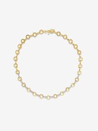 Heavy Circle-Link Pave Chain