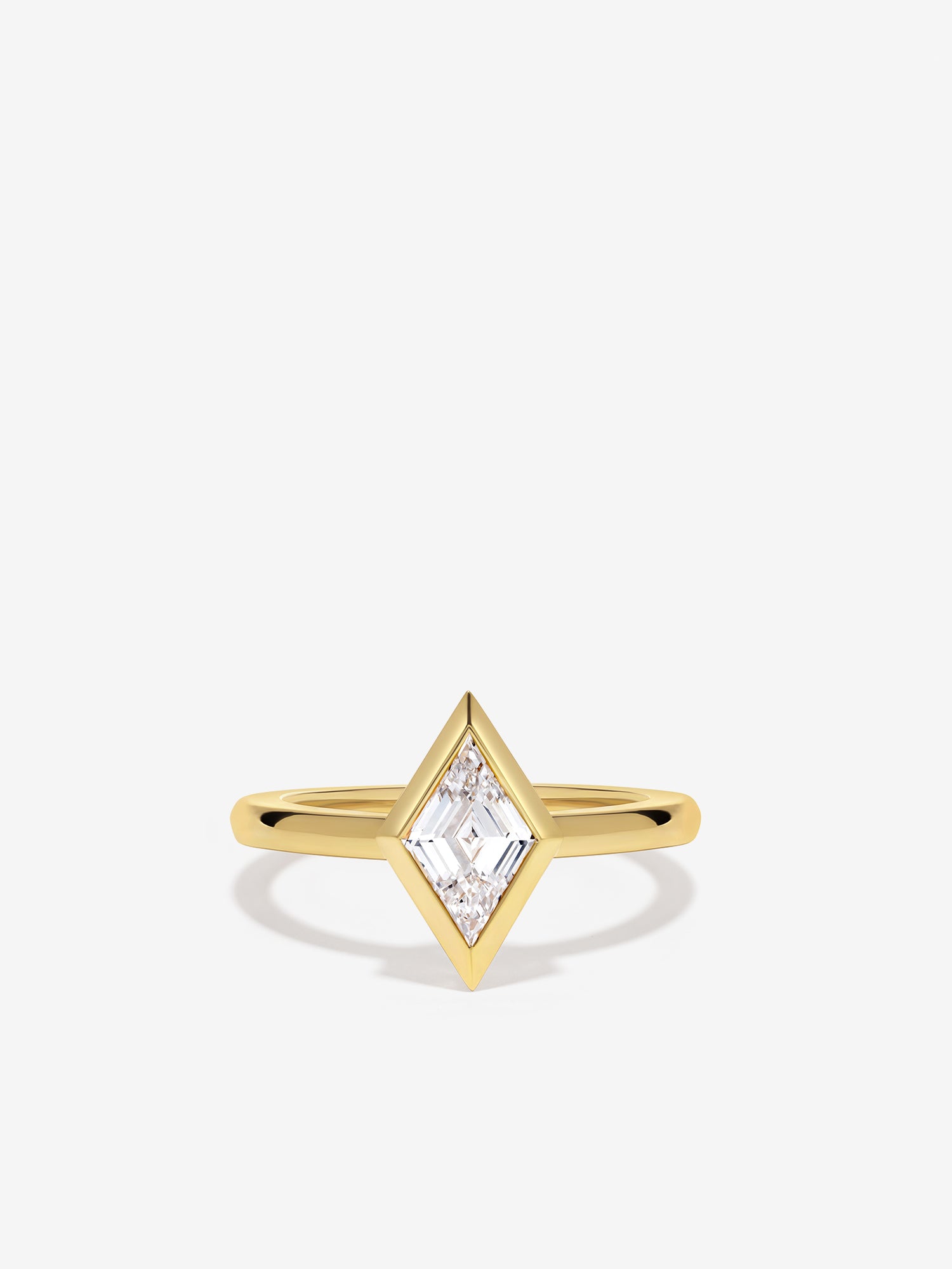 Lozenge Diamond Engagement Ring