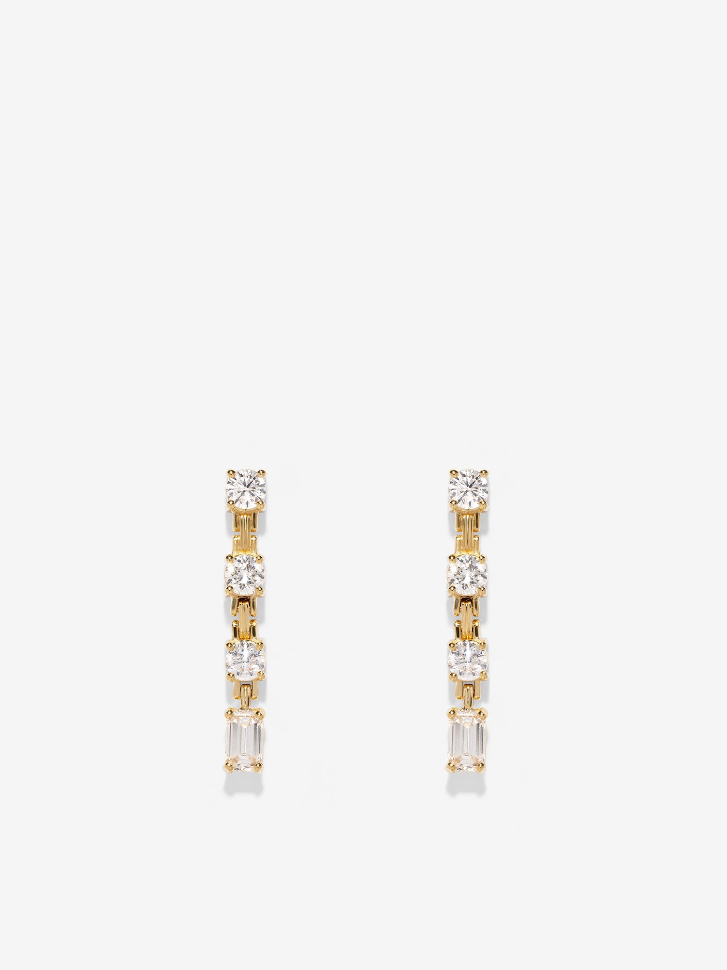 Pirouette Large Strand Diamond Earrings