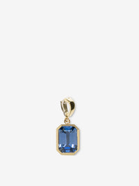 Rich Large Bezel Sapphire Charm