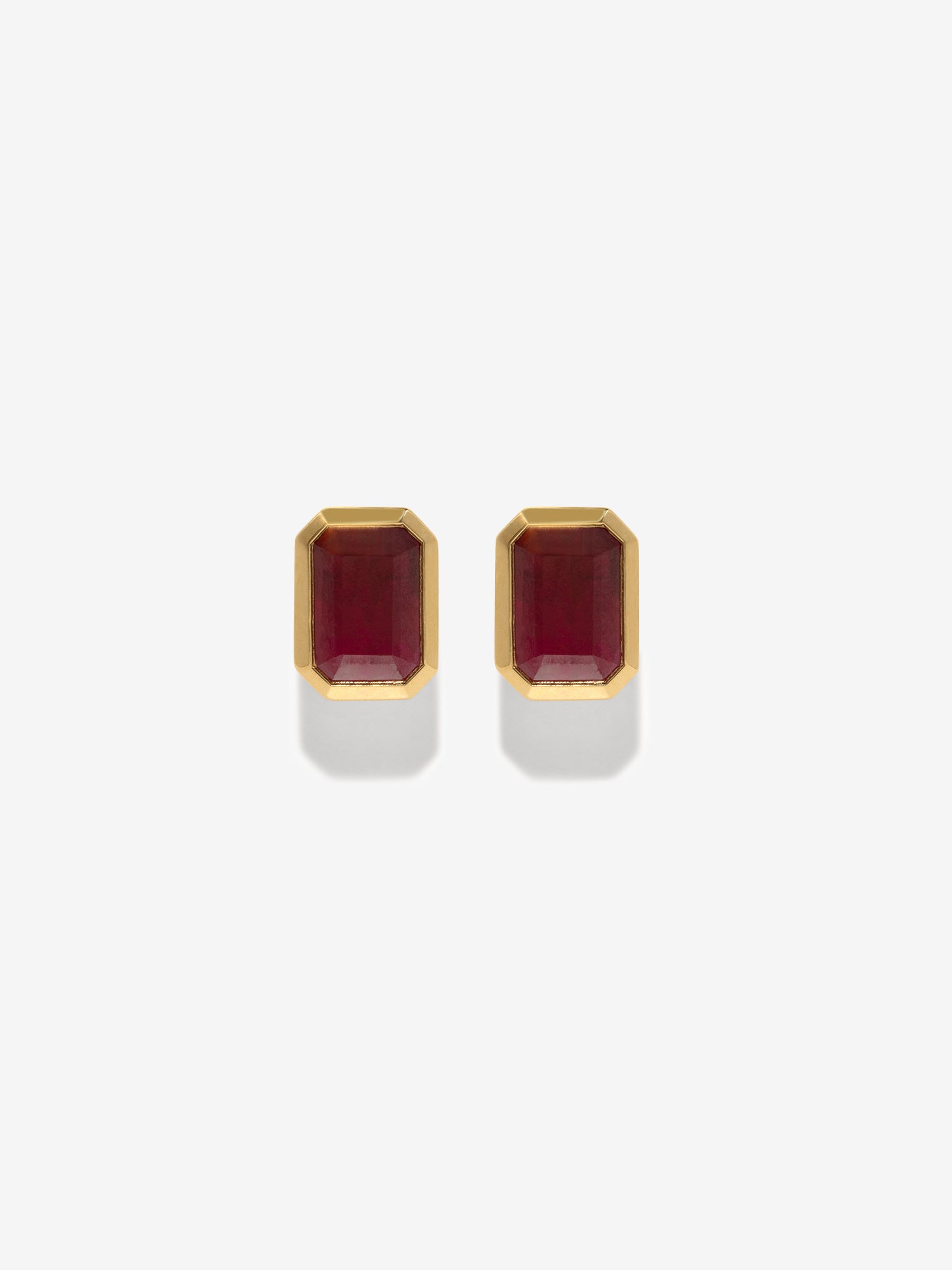 Rich Large Ruby Studs