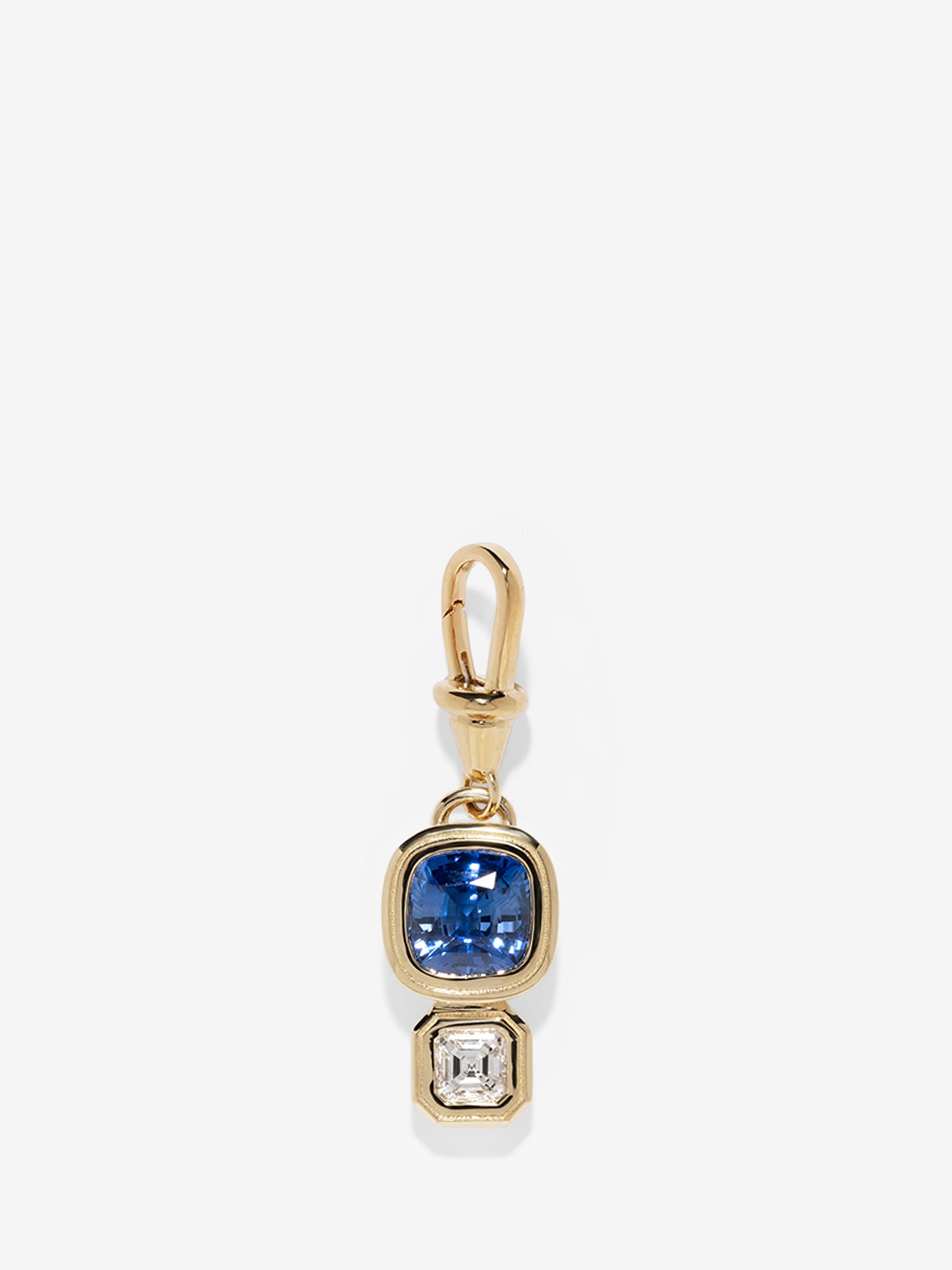 Duet Sapphire & Diamond Charm