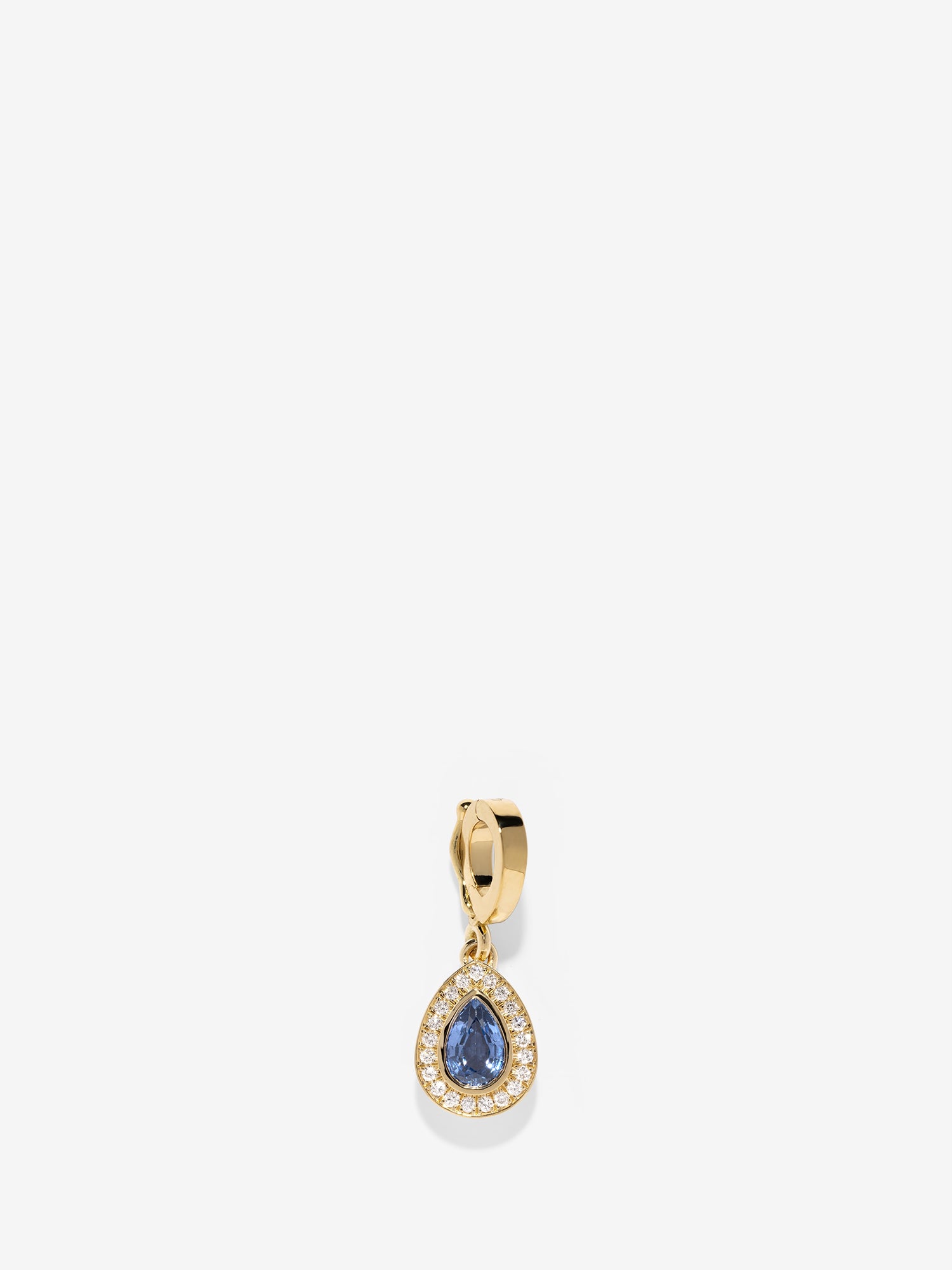 Silhouette Medium Sapphire Pear Charm