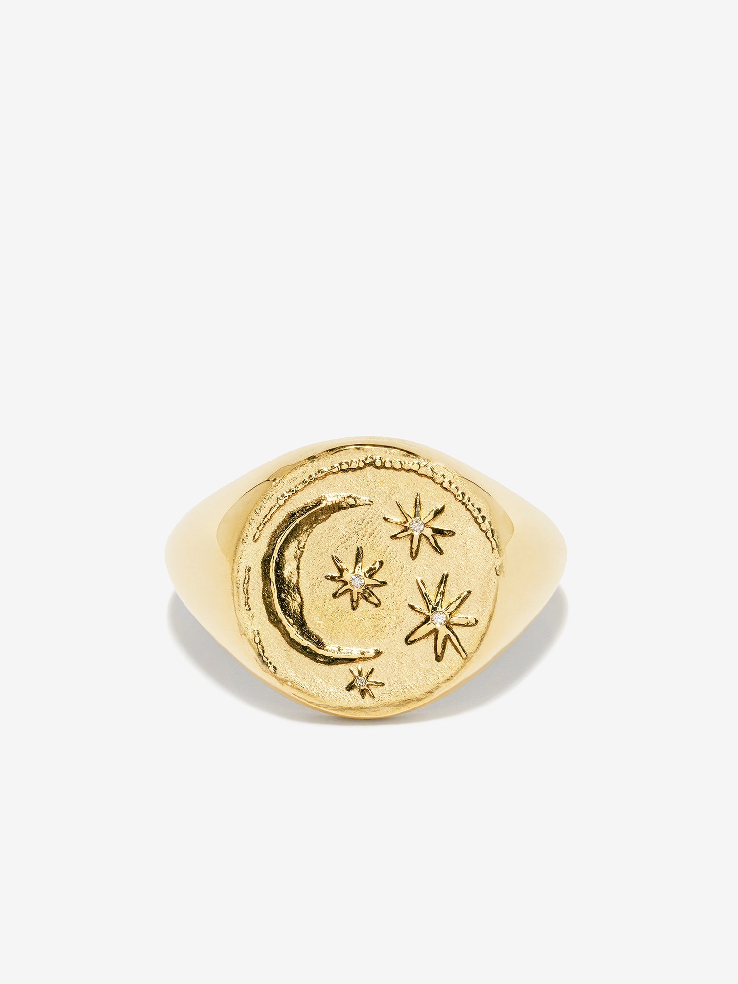 Cosmic Signet Coin Ring