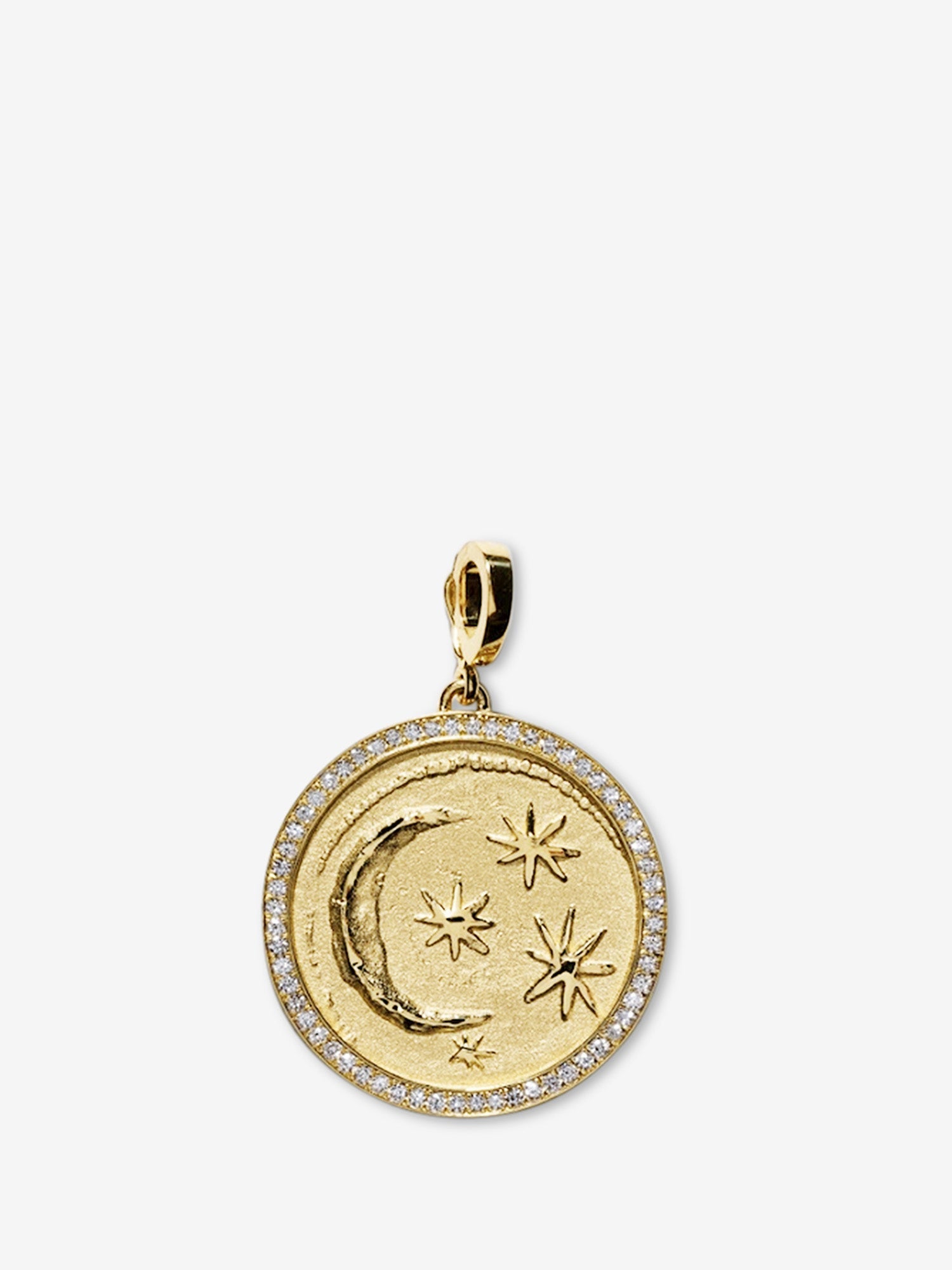 Cosmic Large Pave Coin Charm