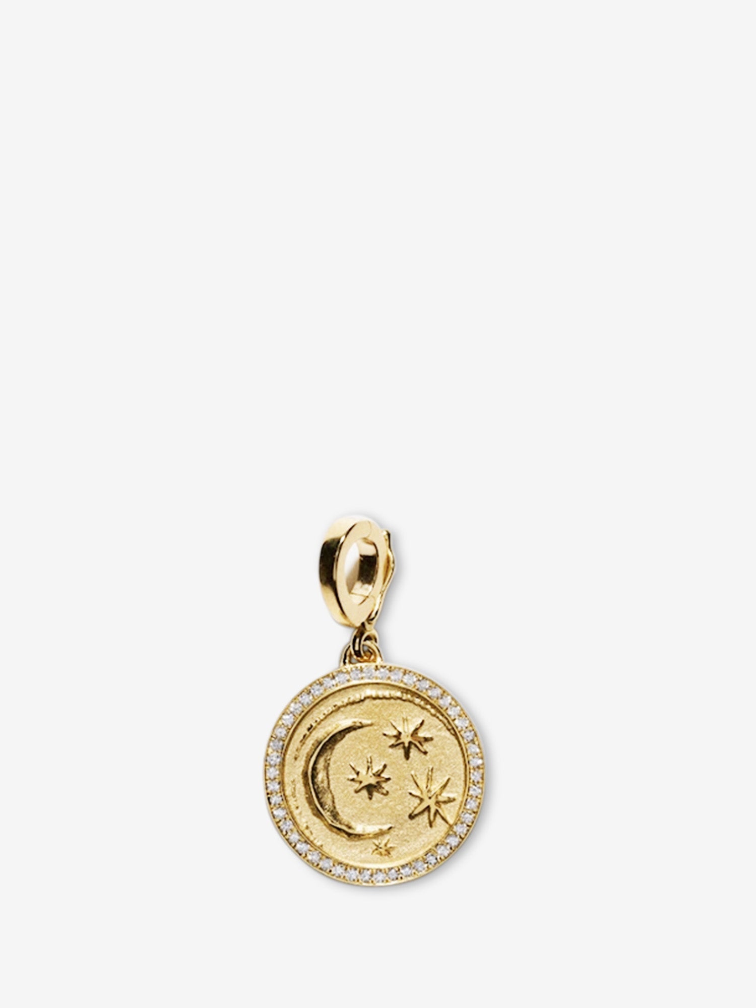 Cosmic Small Pave Coin Charm