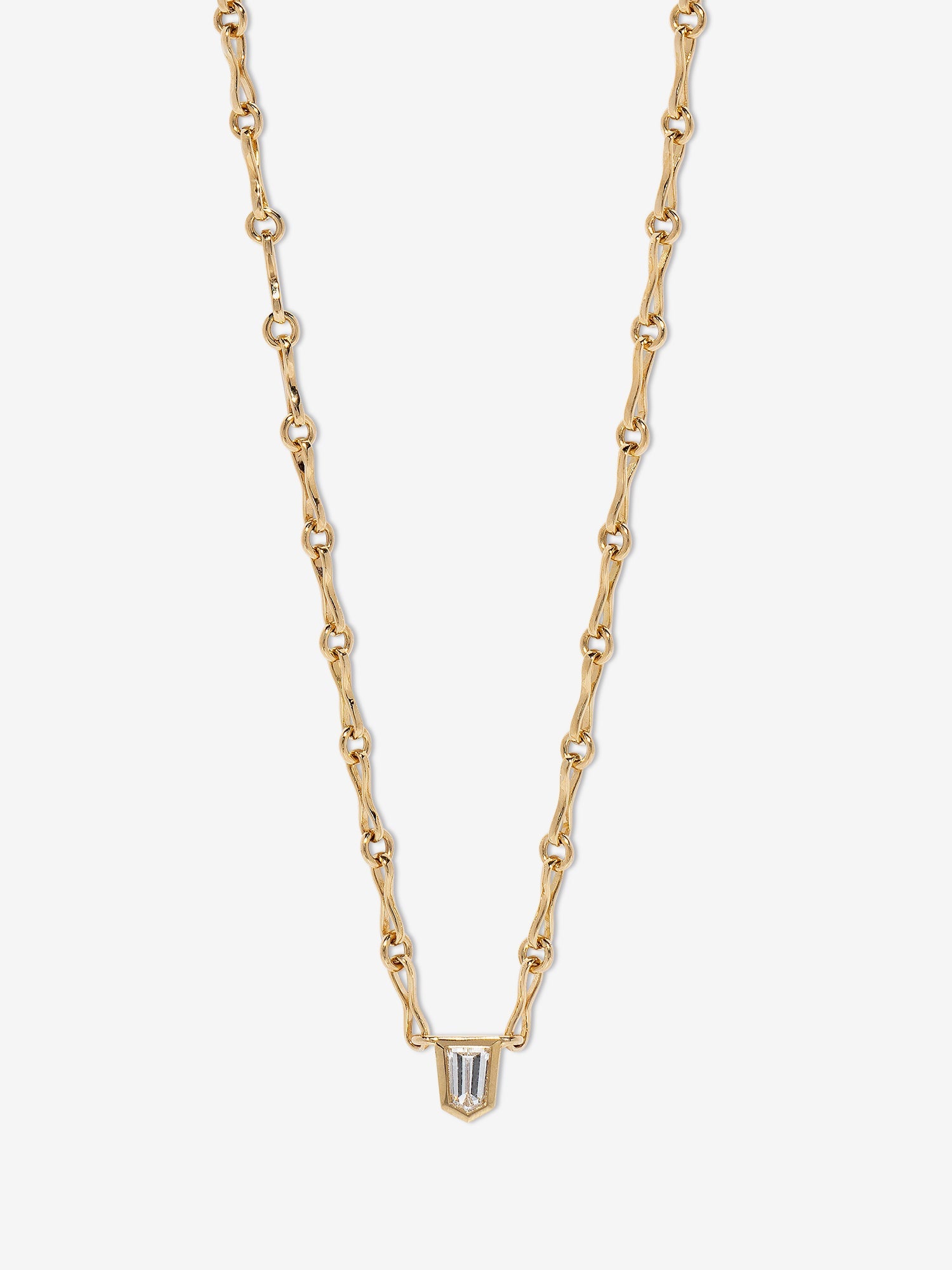 Bullet Diamond Handmade Chain Necklace