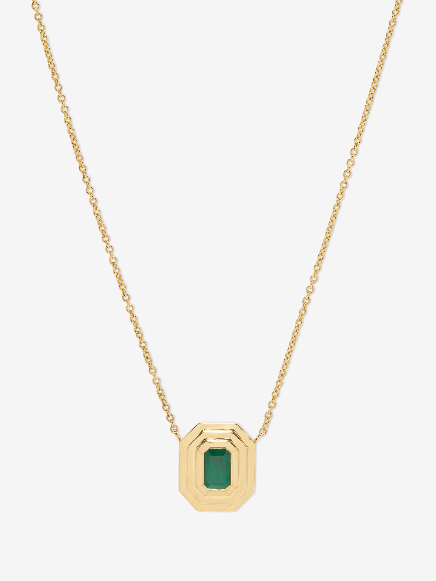 Emerald Staircase Necklace