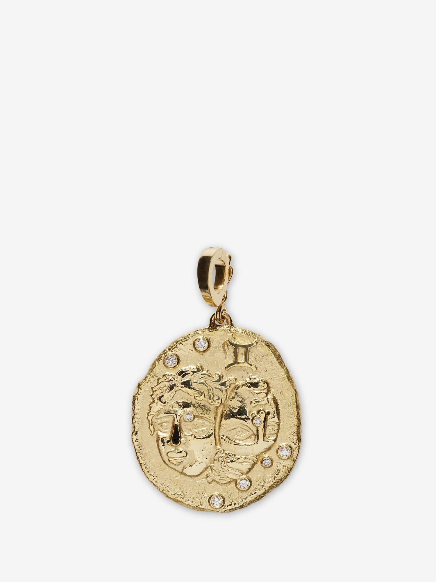 Of The Stars Gemini Large Coin Charm