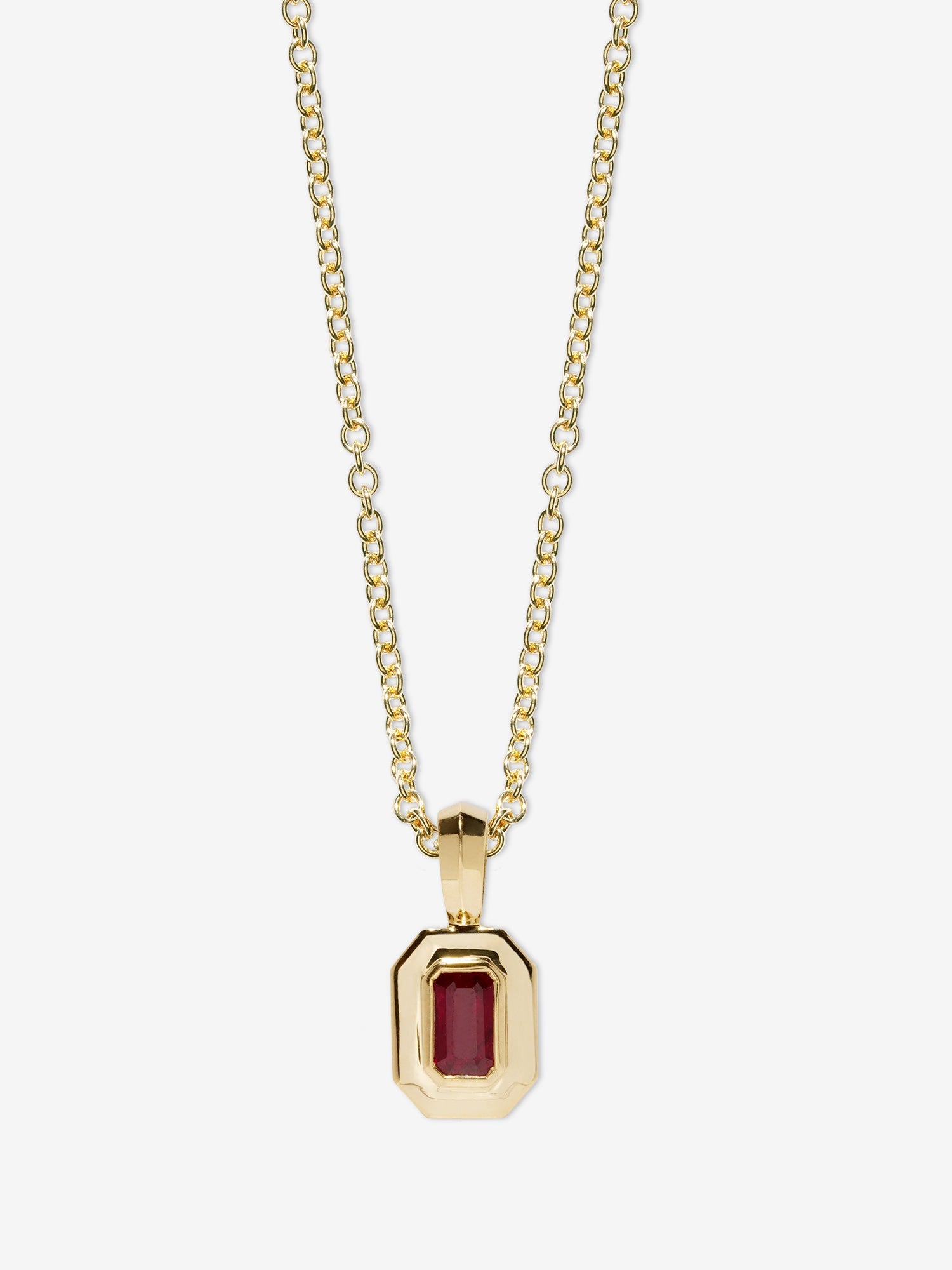 Petite Ruby Staircase Necklace