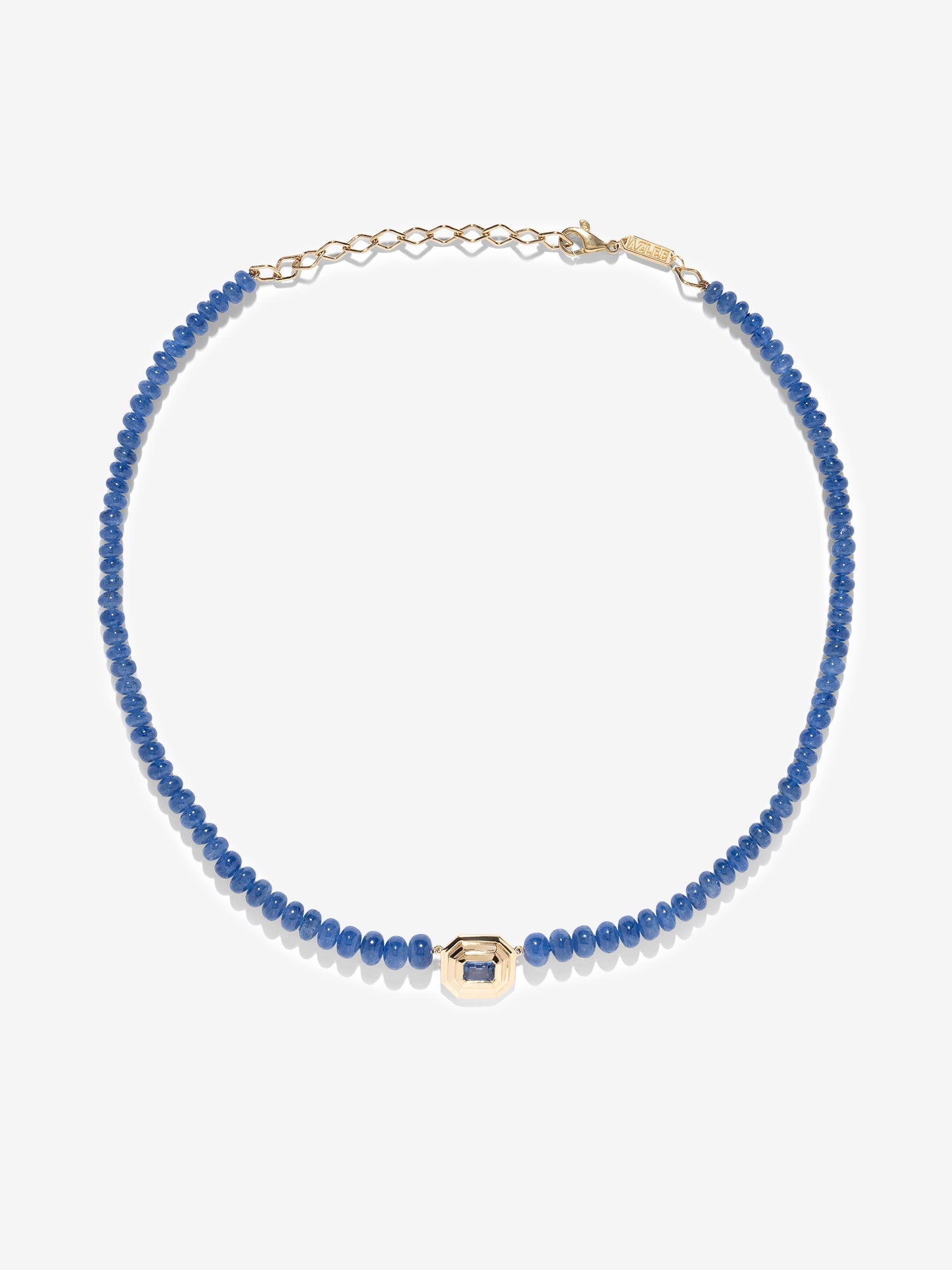 Rich Sapphire Bead Staircase Necklace