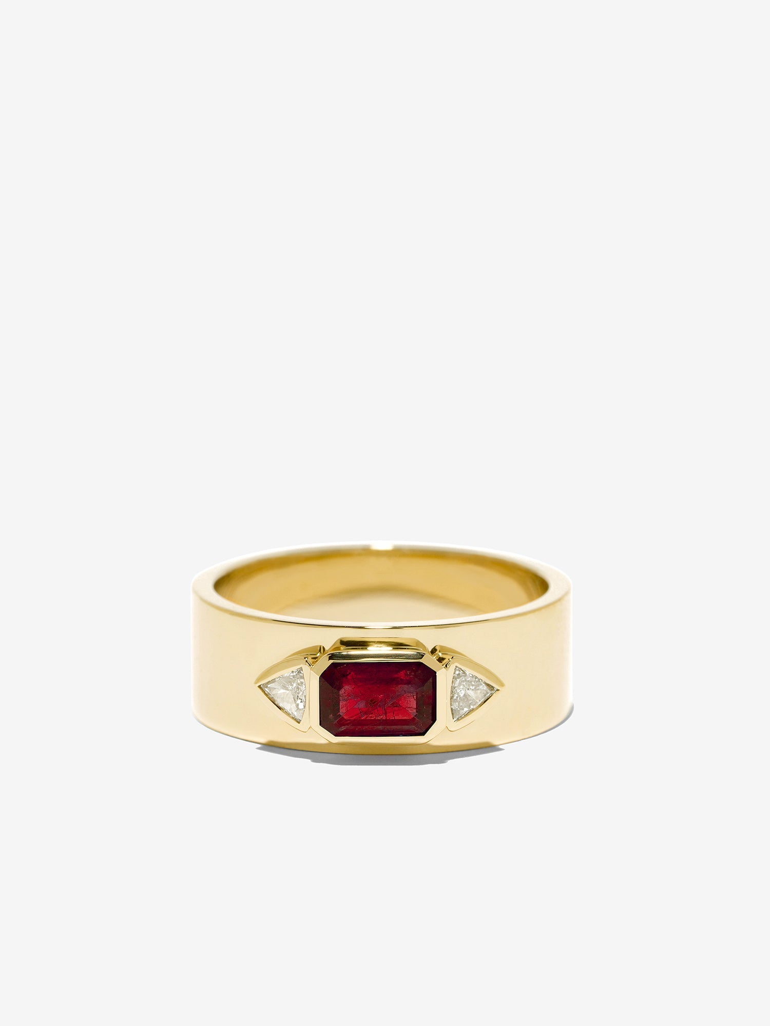 Ruby NESW Diamond Ring