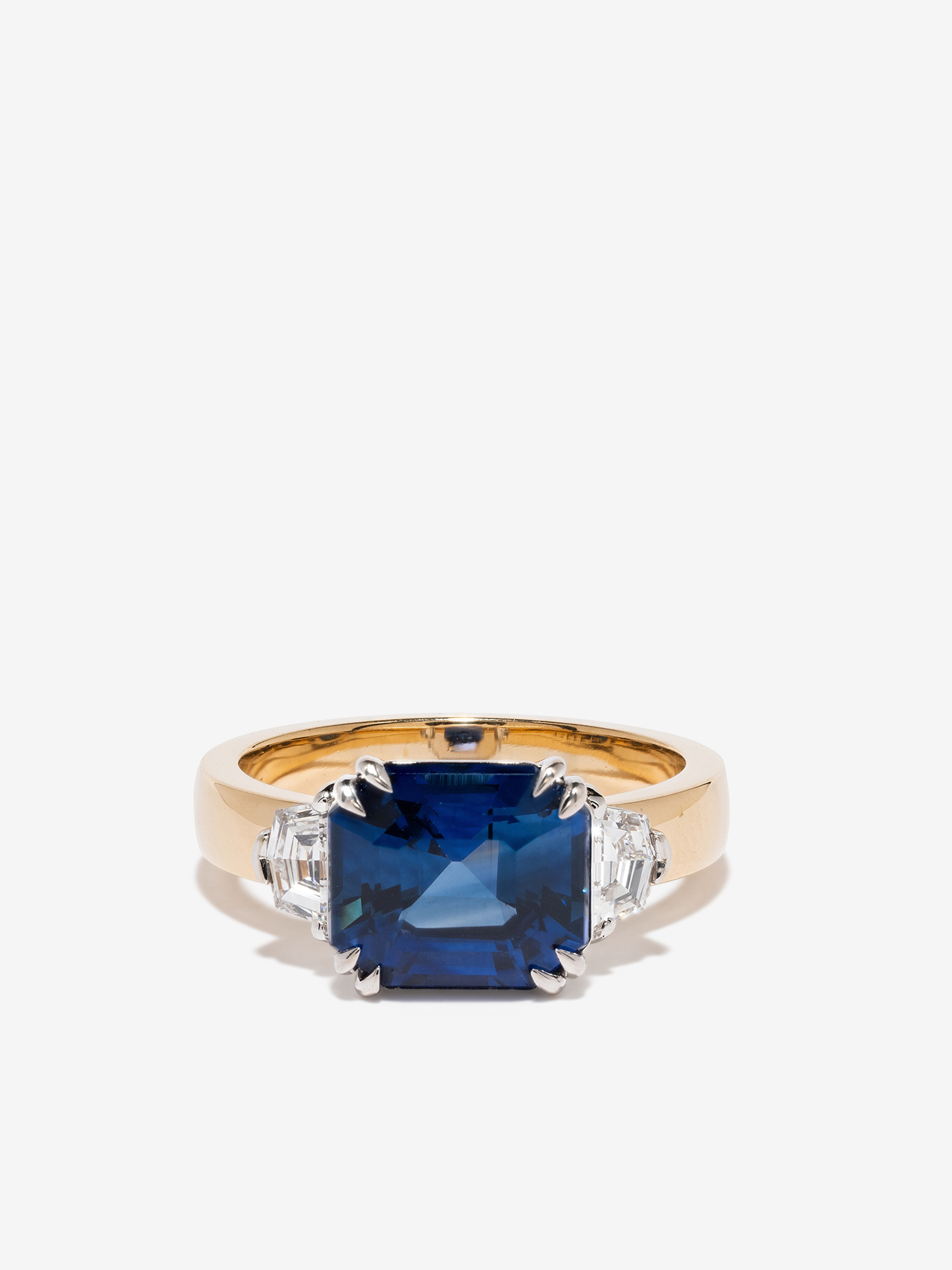 Sapphire & Cadillac Diamond Ring