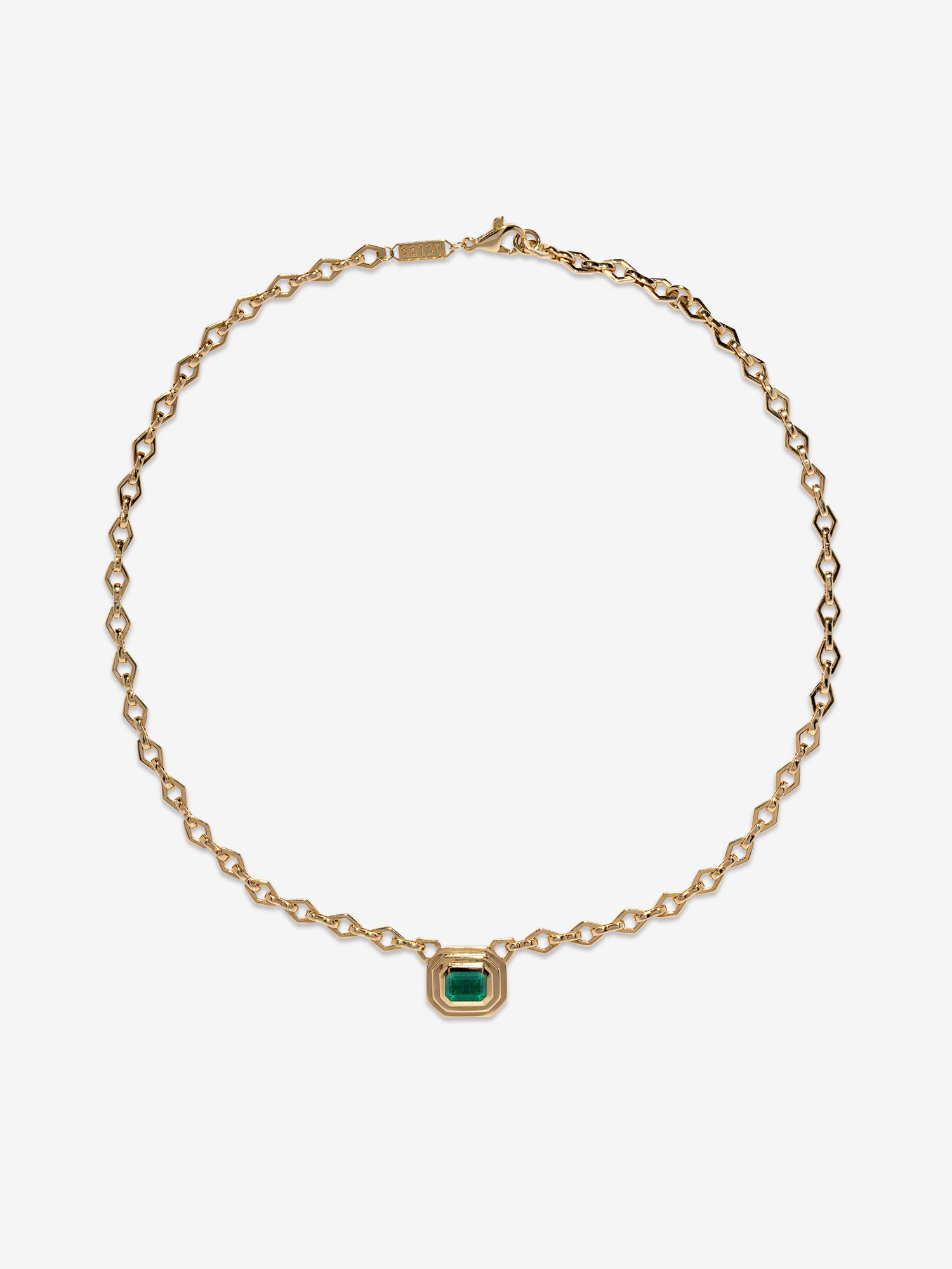 Staircase Emerald Medium Chain Necklace