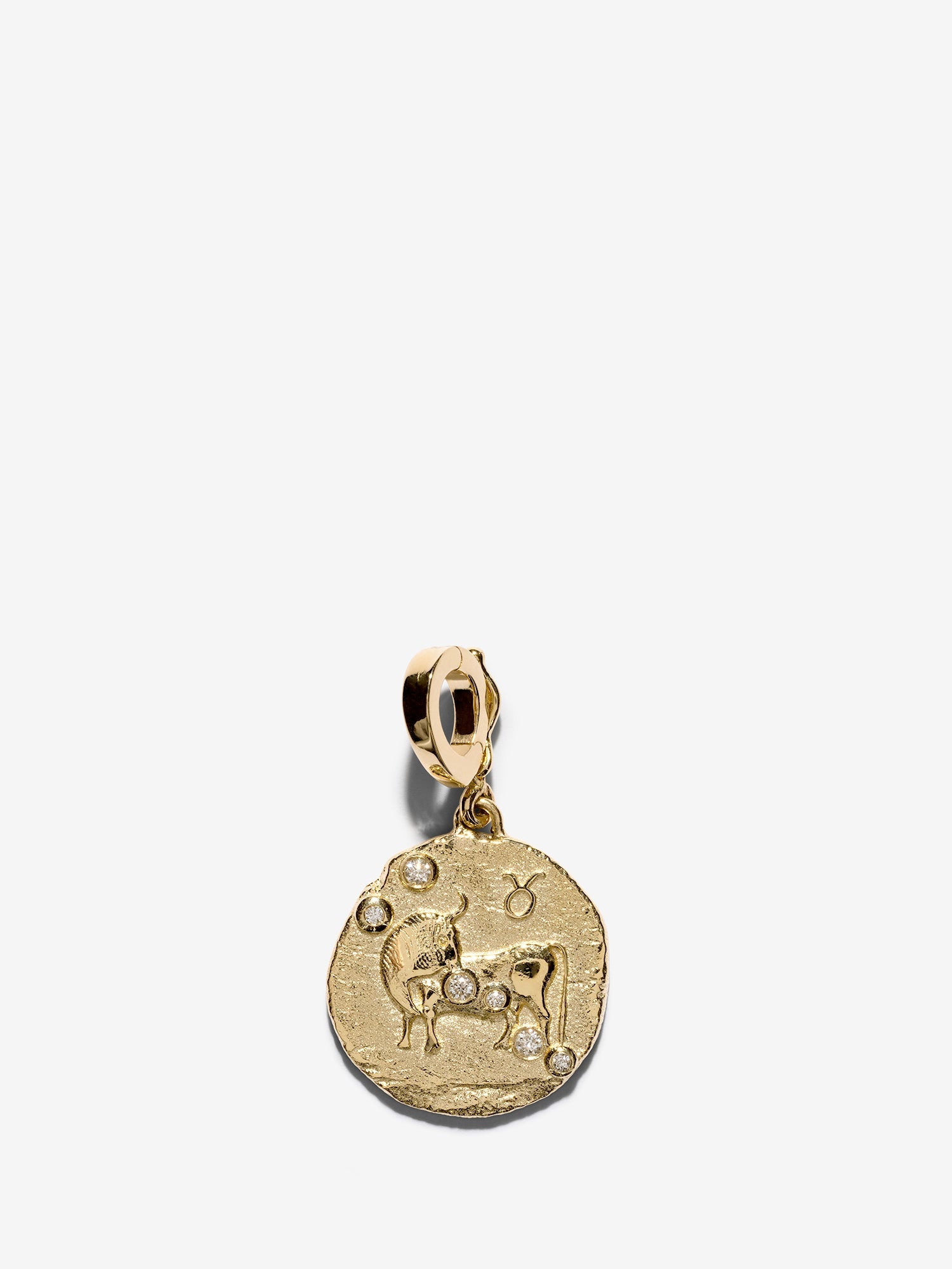 Of The Stars Taurus Small Coin Charm