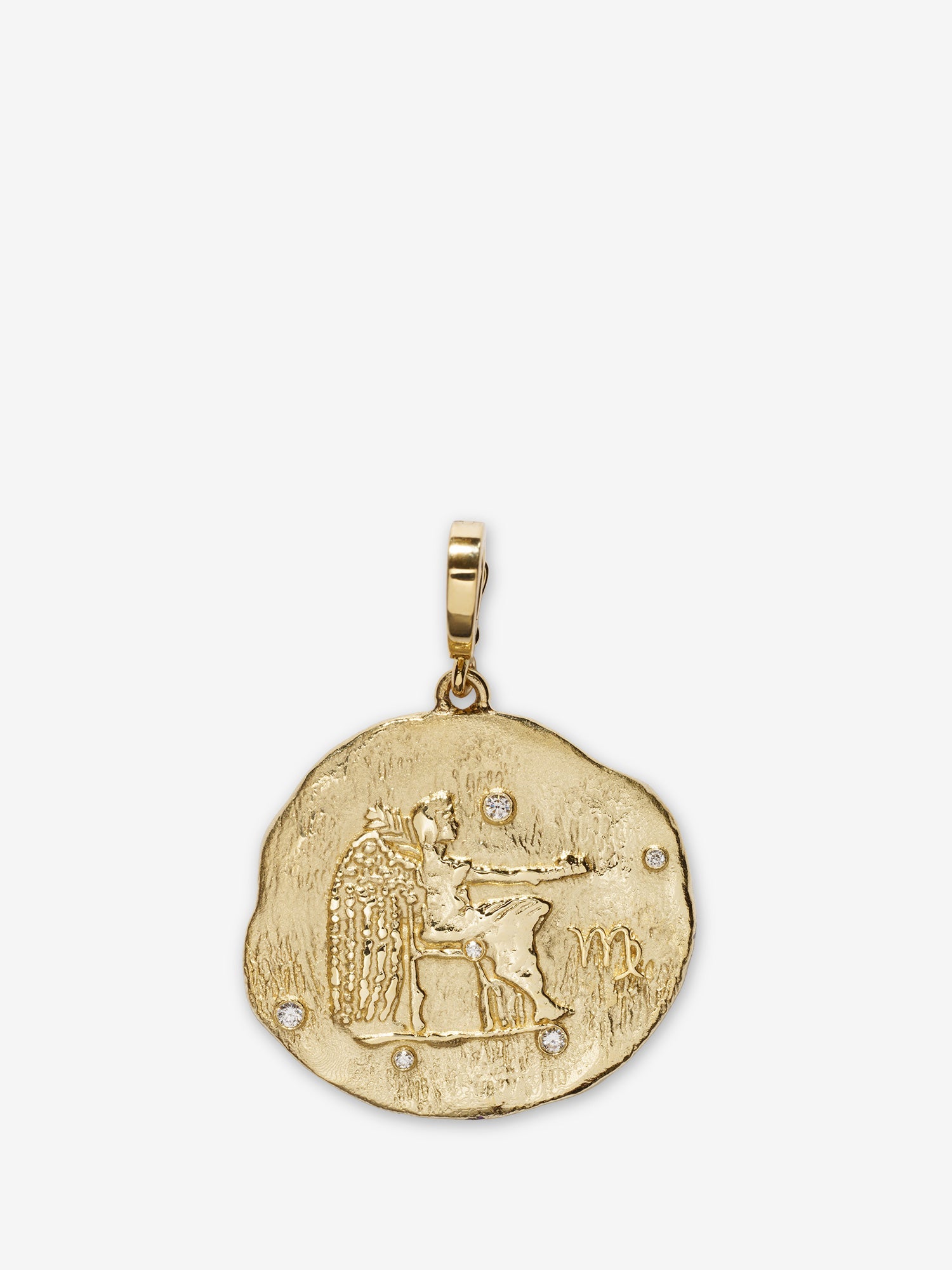 Of The Stars Virgo Large Coin Charm